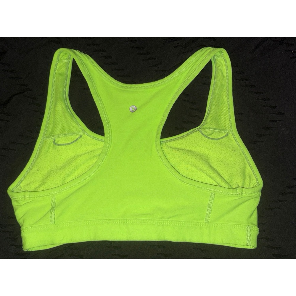 Xersion Neon Green Racerback Sports Bra, Size Large - Picture 3 of 5